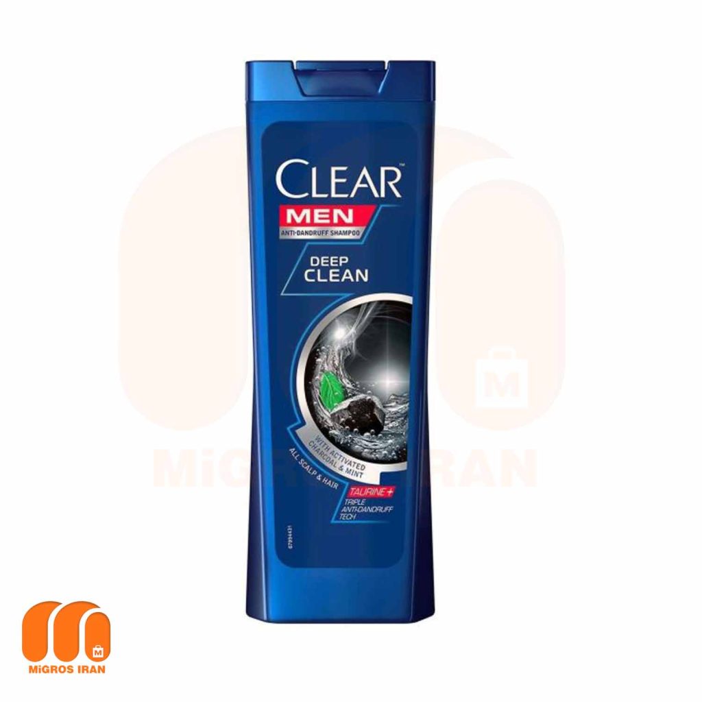 شامپو زغالی CLEAR DEEP CLEANحجم 400 ml