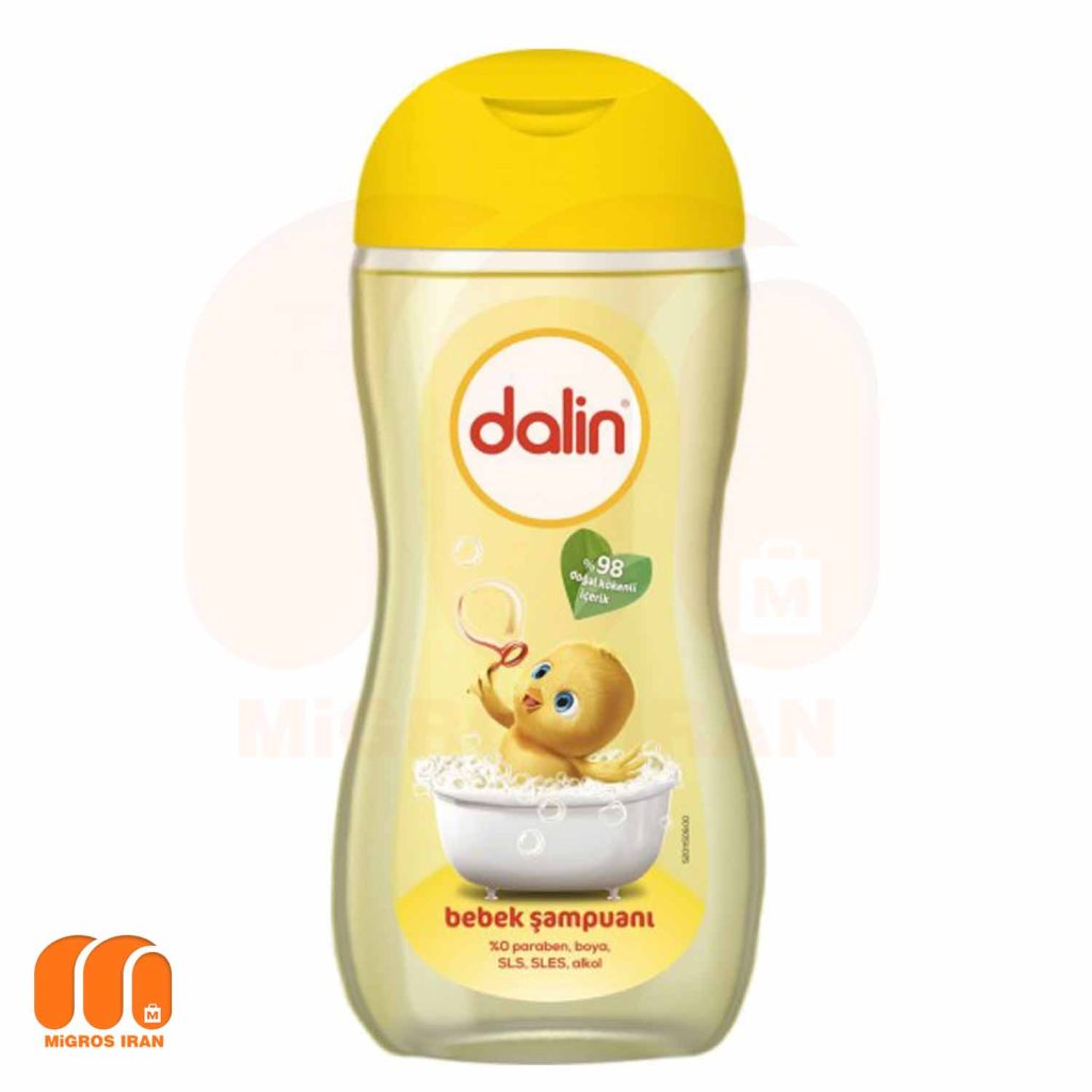 شامپو بدون سولفات سر و بدن کودک dalin 200 ml