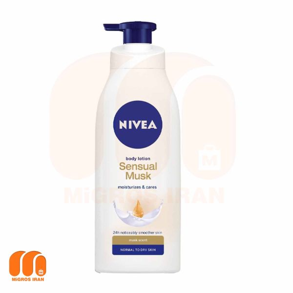 لوسیون بدن NIVEA مدل Sensual Musk مناسب پوست معمولی400 ML