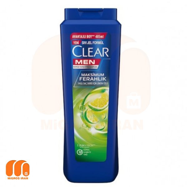 Clear anti-grease shampoo suitable for men