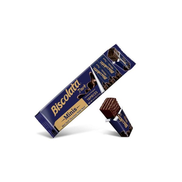 Biscolata wafer with dark chocolate flavor 117 grams