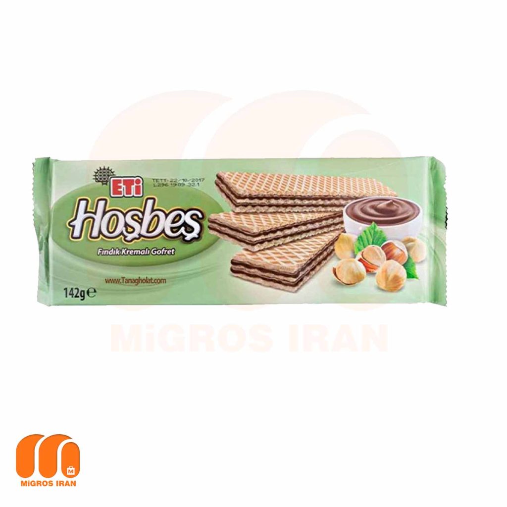 ویفر هوش بش اتی Eti Hosbes با کرم کاکائو فندقی 142gr