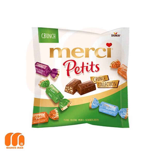 شکلات مرسی میکس کرانچ merci Petits CRUNCH COLLECTION وزن 125 گرم