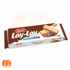 ویفر لای لای Nati lay lay کاکائویی وزن 500 گرم