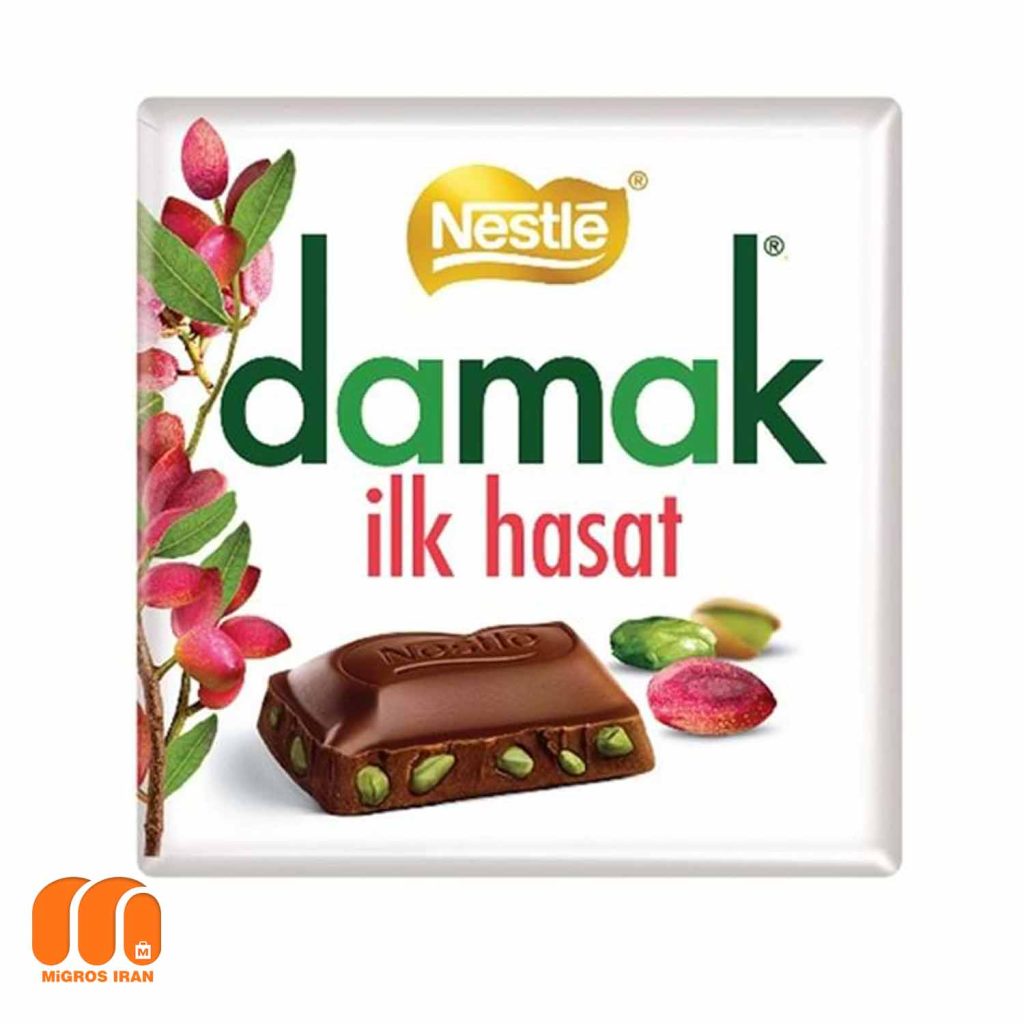 شکلات داماک نستله Nestle Damak Ilk با مغز پسته 60 گرم