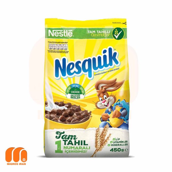 کورن فلکس شکلاتی نسکوئیک نستله Nestle Nesquik وزن 450 گرم