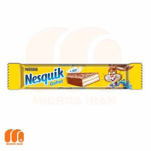 ویفر شکلاتی نسکوئیک نستله Nestle Nesquik با مغز کرم شیری وزن 26.7 گرم