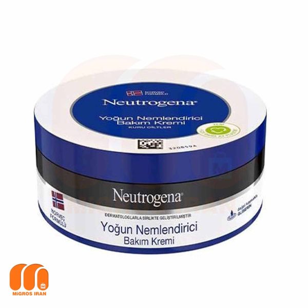 کرم مرطوب کننده نوتروژینا Neutrogena مناسب پوست خشک حجم 200 میل