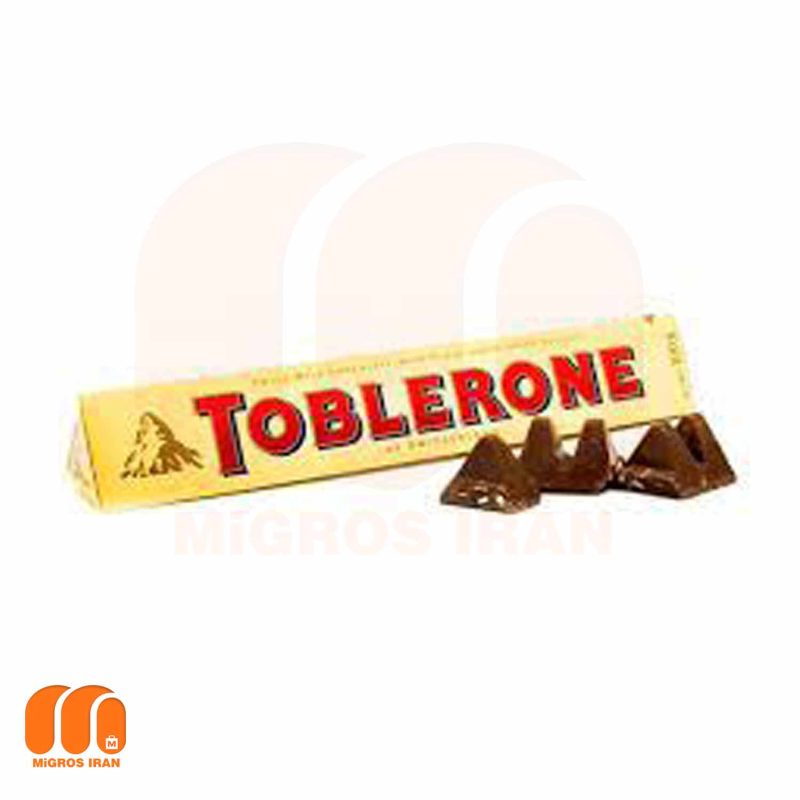 شکلات شیری تابلرون با مغز عسل و بادام Toblerone وزن 100 گرم