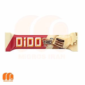 ویفر شکلات اولکر دیدو ULKER DIDO TRIO با روکش شکلات سفید شیری وزن36 gr