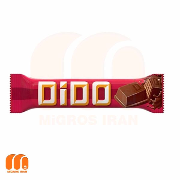 ویفر شکلاتی اولکر مدل Dido با روکش شکلات شیری وزن 36 gr