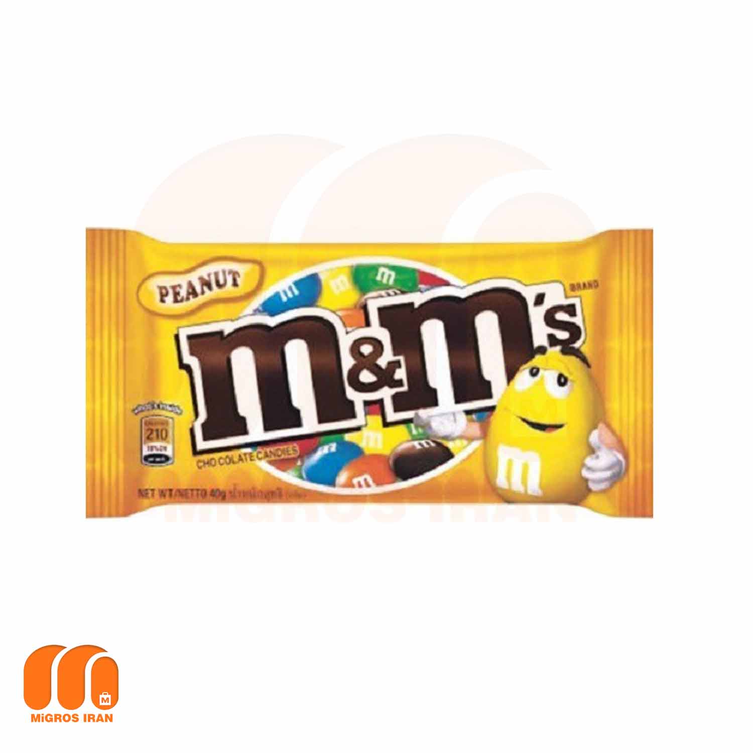 اسمارتیز بادام زمینی ام اند ام m&m’s حجم 45 گرم