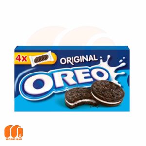 بیسکوییت شکلاتی کرم دار وانیلی اوریو OREO وزن 176 گرم