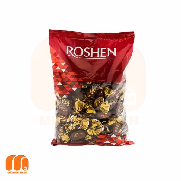 تافی تلخ با مغز شکلات روشن Roshen tofffelini وزن 1 کیلو گرم