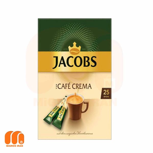 قهوه فوری جاکوبز Jacobs مدل Cafe Crema بسته 25 عددی