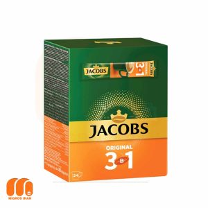 پودر قهوه 3 در 1 اورجینال جاکوبز JACOBS Original بسته 24 عددی