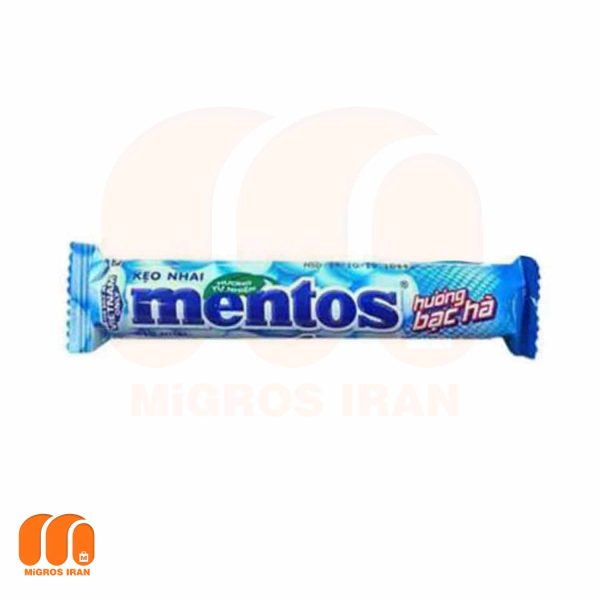 آبنبات خوشبو کننده دهان منتوس Mentos Peppermint با طعم نعناع فلفلی 30 گرم