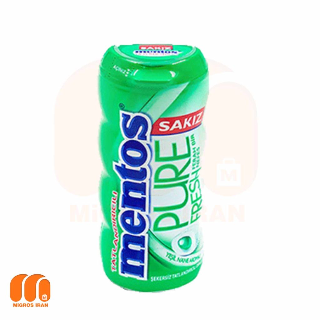 آدامس بدون قند منتوس mentos سری Pure Fresh مغزدار نعناع 30 گرم