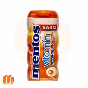 آدامس ویتامینه منتوس mentos سری Pure Fresh مغز دار پرتقالی 30 گرم