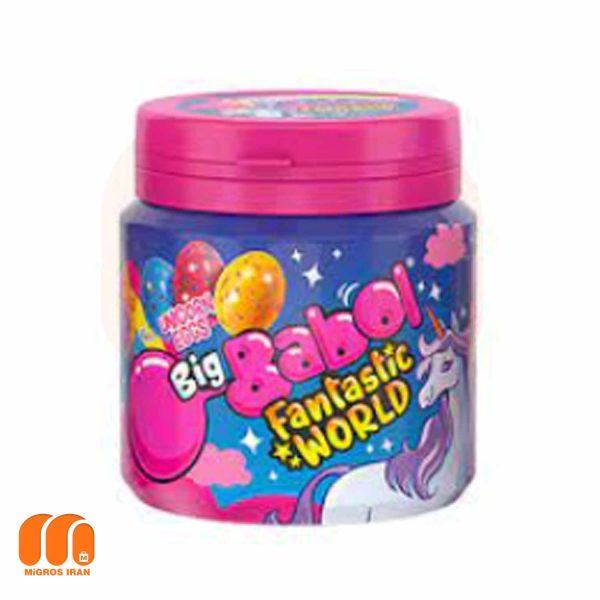 آدامس یونی کورن بیگ بابل Big Babol مدل Fantastic World با طعم انواع میوه 90 گرم