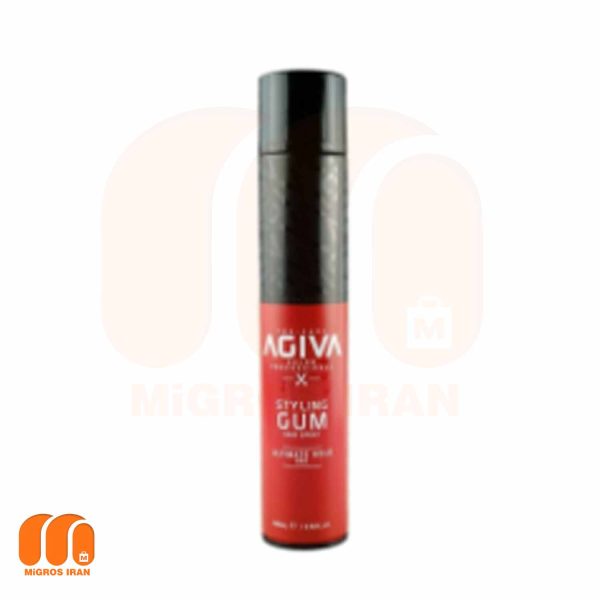 اسپری حالت دهنده مو آگیوا Agiva مدل Styling Gum Ultimate Hold حجم 400 میل