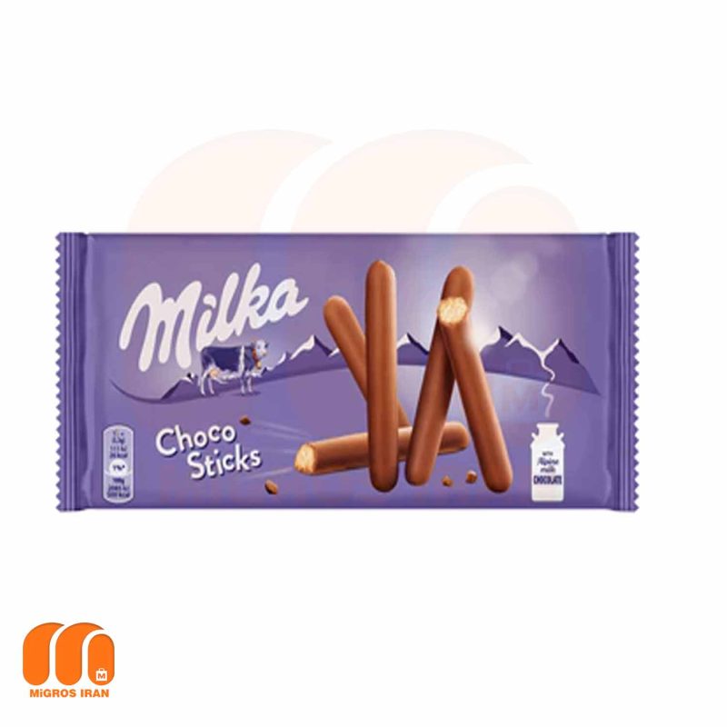 بیسکویت مدادی شوکو استیکس میلکا Milka وزن 112 گرم