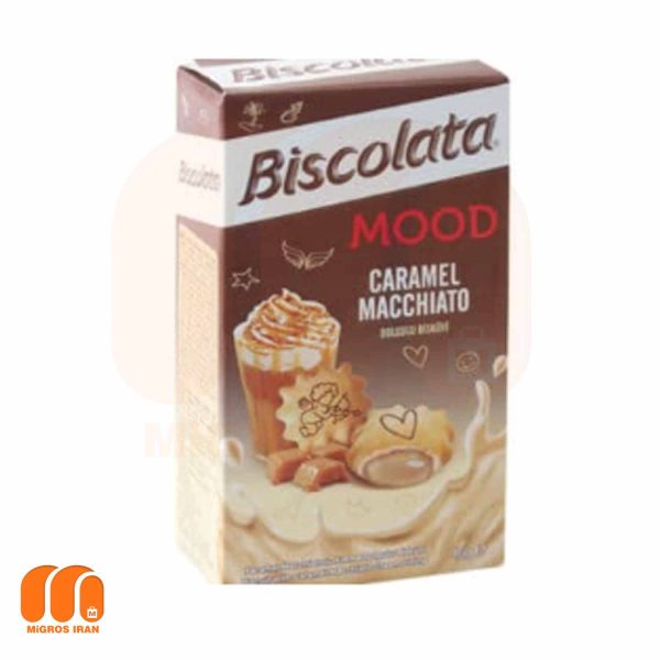 بیسکوییت بیسکولاتا Biscolata با مغز کرم کاراملی 40 گرم