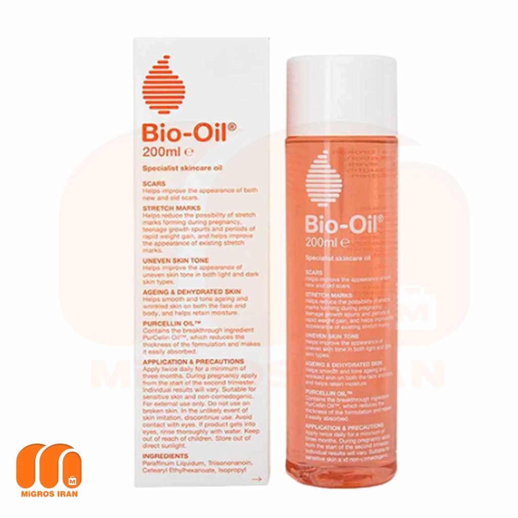 روغن ترمیم کننده پوست بایو اویل Bio Oil حجم 200 میل