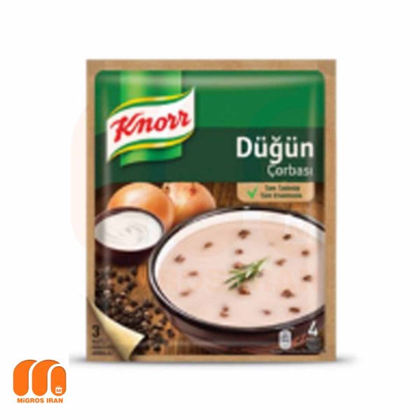 سوپ آماده کنور knorr DUGUN با طعم پیاز و خامه 72 گرم