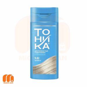 شامپو رنگساژ مو تونیکا Tonika سری Collagen Complex رنگ توپاز دودی شماره 9.10 حجم 150 میل