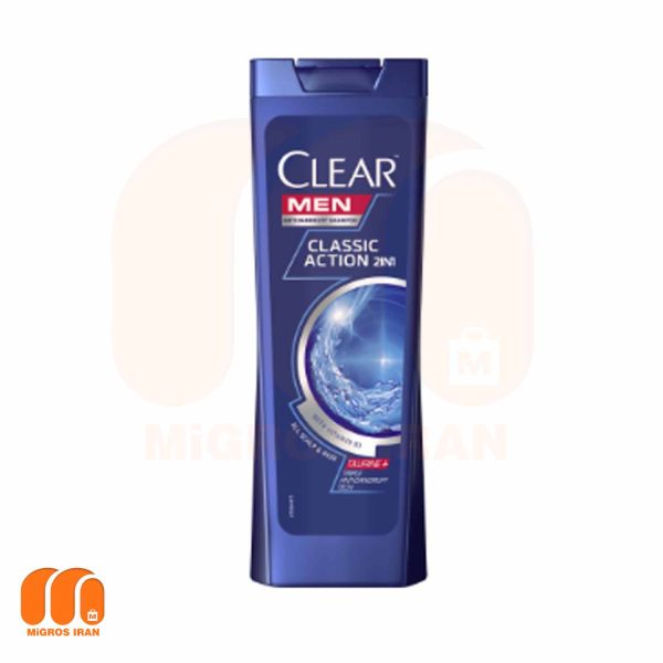 شامپو کلیر Clear مدل Clear Men Activesport 2 حاوی منتول ضد شوره سر ویژه آقایان 400 میل