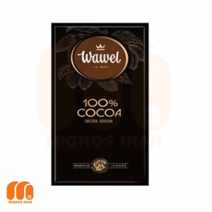 شکلات تلخ 100% واول WAWEL مدل extra dark وزن 80 گرم