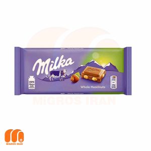 شکلات میلکا Milka مدل Chips Ahoy با مغز فندق کامل 100 گرم