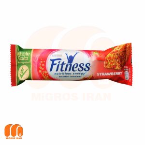 غلات بار نستله مدل Fitness با طعم توت فرنگی 23.5 گرم