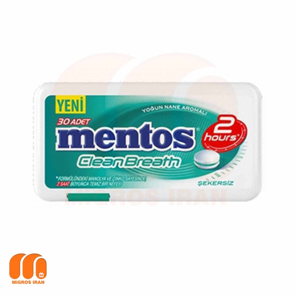 قرص خوشبو کننده دهان منتوس Mentos با عصاره نعناع 30 عددی