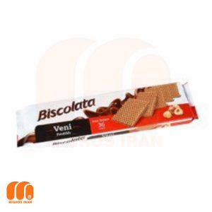 ویفر بیسکولاتا Biscolata مدل Veni با طعم شکلات فندقی 110 گرم