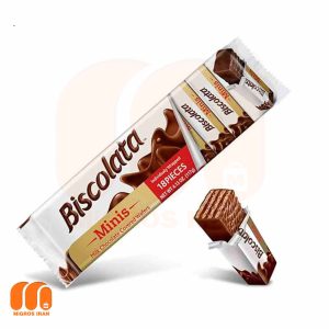 ویفر بیسکولاتا Biscolata مدل مینیز Minis با طعم شکلاتی 117 گرم