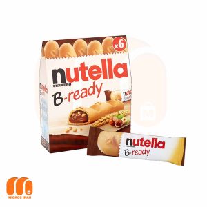 ویفر بیسکویت نوتلا NUTELLA مدل B-READY فندقی 6 عددی