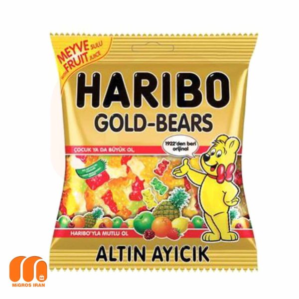 پاستیل هاریبو Hariboمدل Goldbear طرح خرس با طعم میوه های مختلف 160 گرم