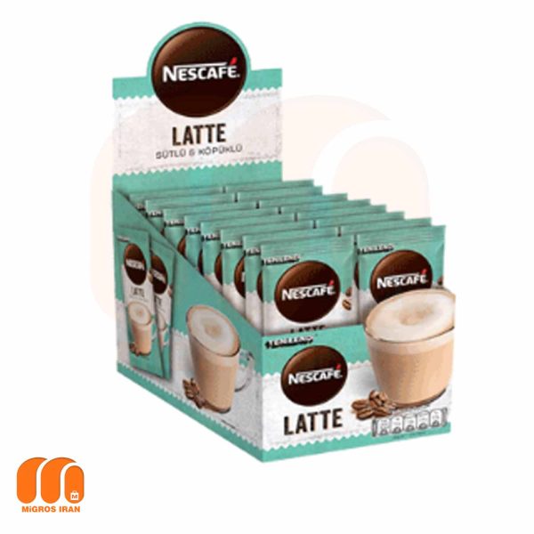 پودر قهوه فوری لاته نستله NESCAFE LATTE بسته 24 عددی 350 گرمی