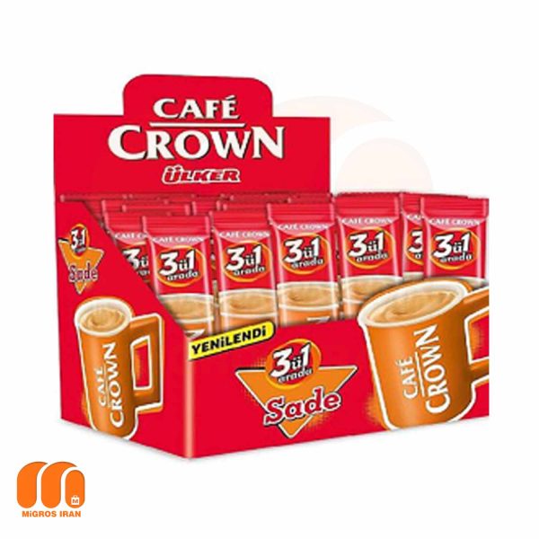 پودر هات 3 در 1 چاکلت اولکر Ulker کافه کراون CROWN Sicak بسته 24 عددی