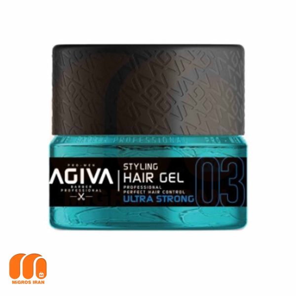 ژل مو آگیوا Agiva مدل Ultra Strong درجه سختی 03 حجم 700 میل