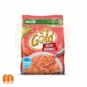 کورن فلکس نستله طلایی Nestle Gold با طعم توت فرنگی 310 گرم