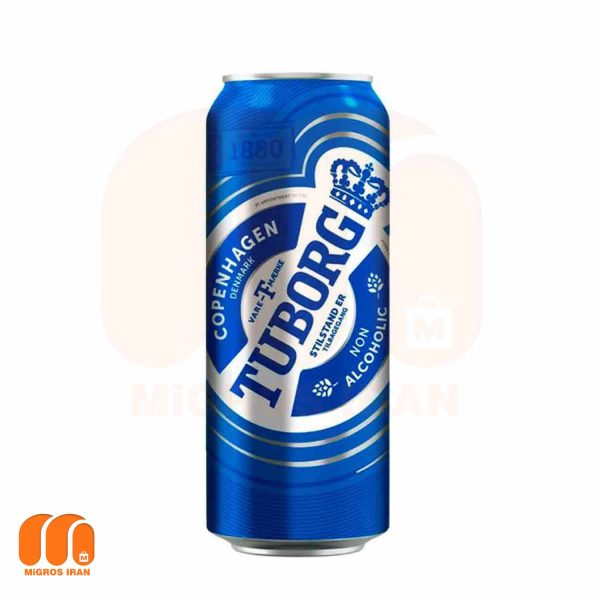 آبجو بدون الکل توبورگ Tuborg حاوی مالت جو 500 میل