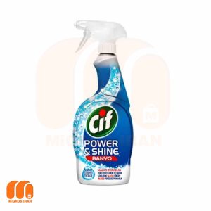 اسپری تمیز کننده سیف Cif مدل POWER AND SHINE مناسب سرویس بهداشتی 750 میل