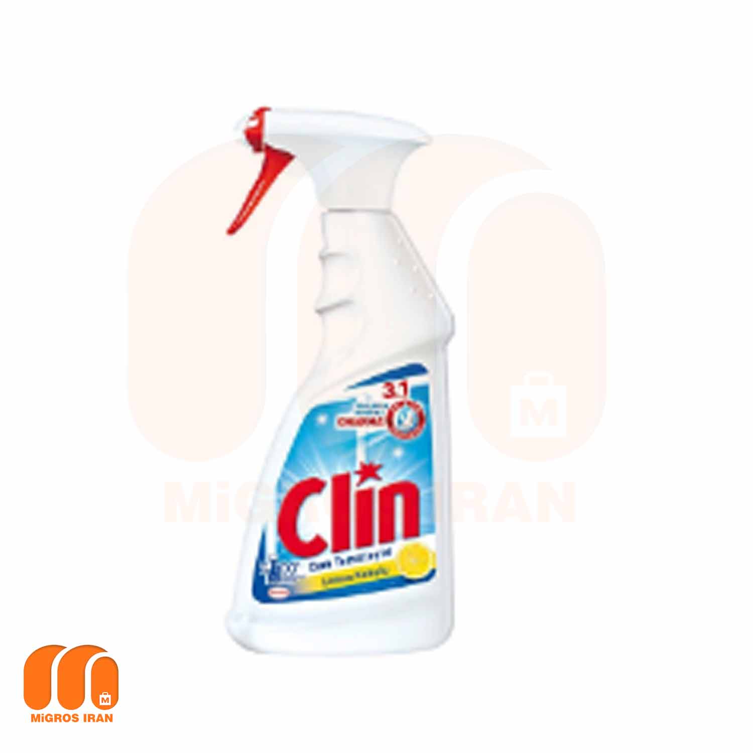 اسپری شیشه پاک کن کلین Clean با رایحه لیمو 500 میل