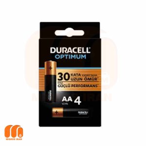 باطری قلمی اوپتیموم دوراسل Duracell تعداد 4 عددی