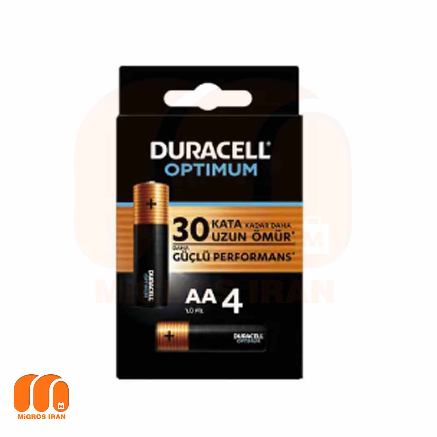 باطری قلمی اوپتیموم دوراسل Duracell تعداد 4 عددی