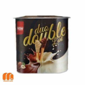 بیسکوییت چوب شکلاتی دوئو دابل Duo Double با طعم شکلات فندقی 50 گرم