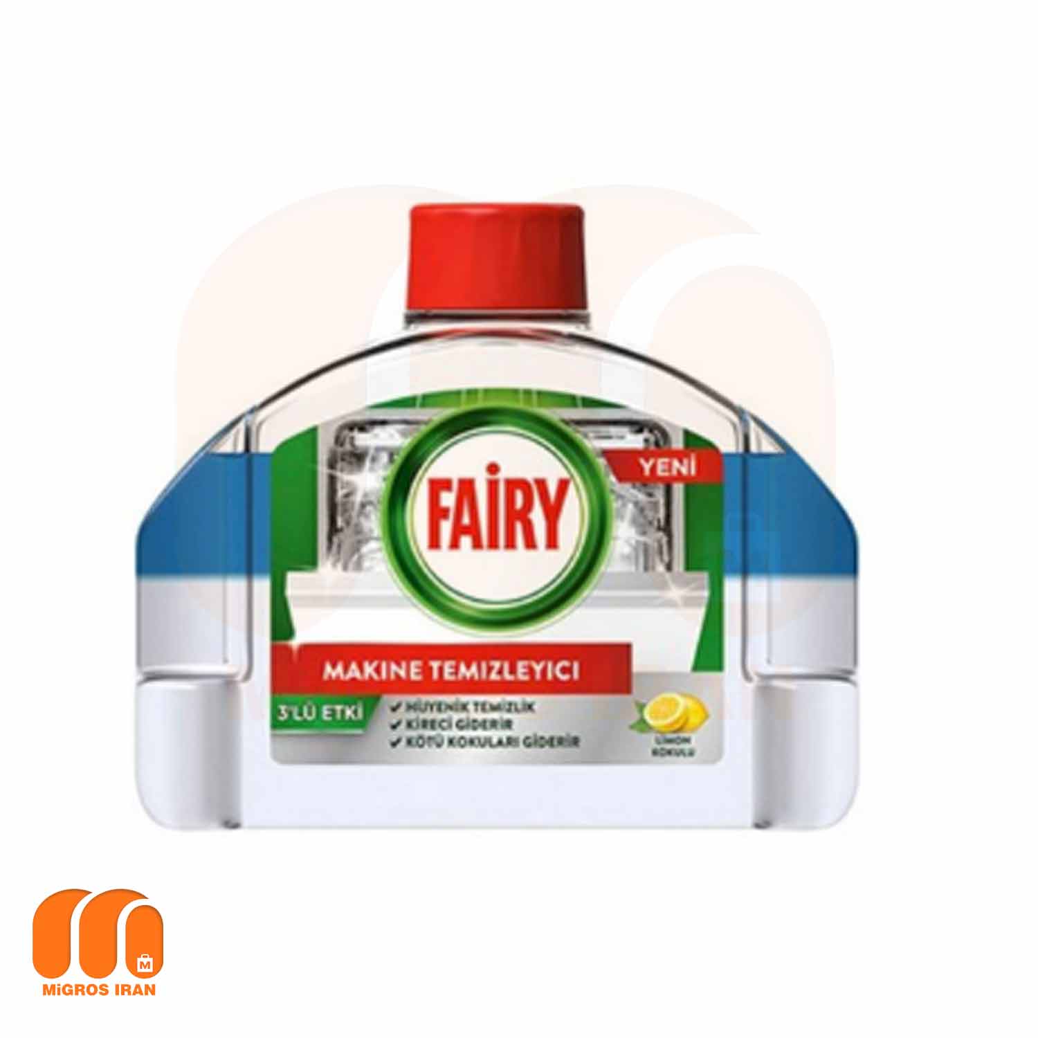 جرم گیر ماشین ظرفشویی فیری Fairy با رایحه لیمو 3 کاره 250 میل